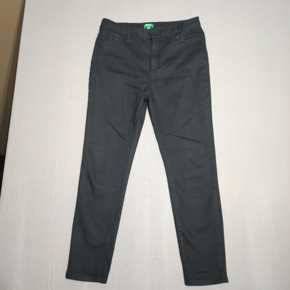 United Colors Of Benetton pants women's size 8 black colour straight leg